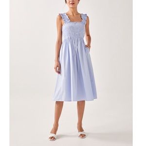 Love Bonito alyss smocked camisole midi dress - periwinkle- medium